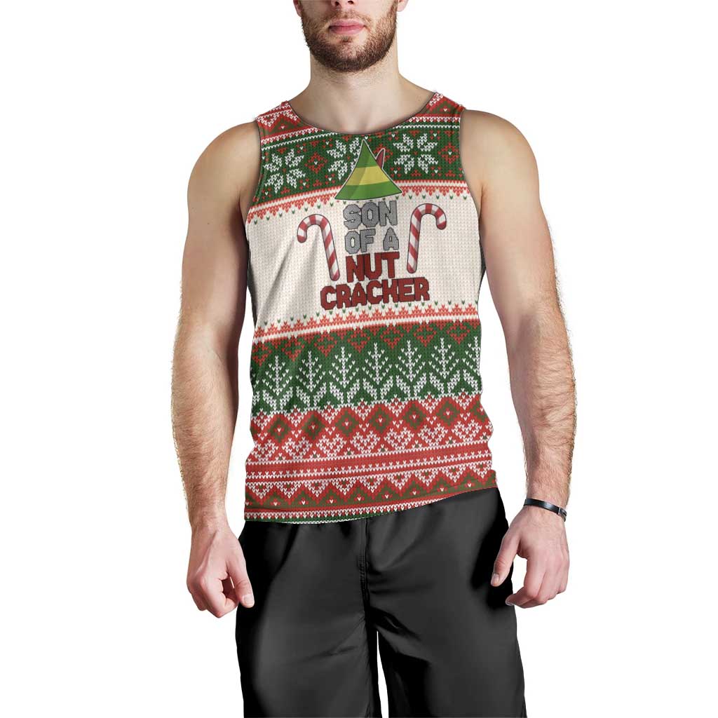 Son Of A Nut Cracker Christmas Men Tank Top Xmas Holiday Patterns - Wonder Print Shop