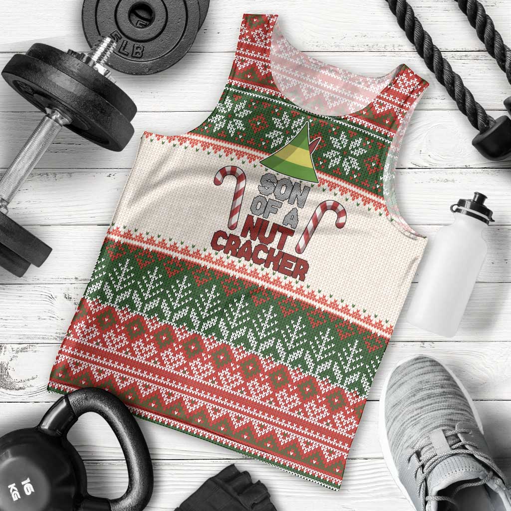 Son Of A Nut Cracker Christmas Men Tank Top Xmas Holiday Patterns - Wonder Print Shop