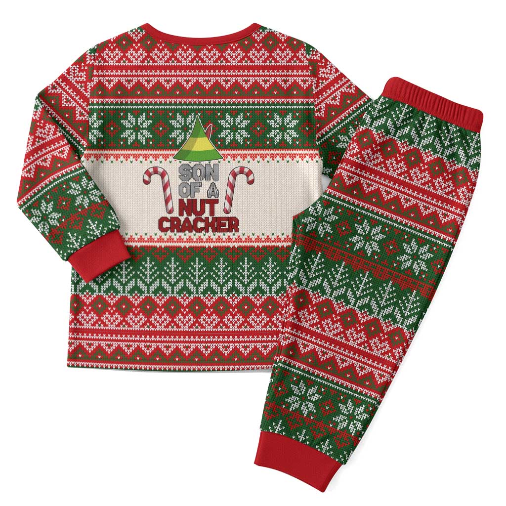 Son Of A Nut Cracker Christmas Pajama Set Xmas Holiday Patterns - Wonder Print Shop