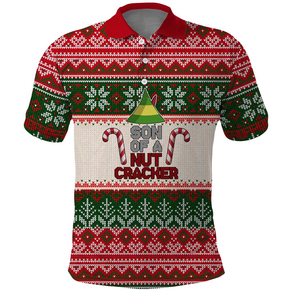 Son Of A Nut Cracker Christmas Polo Shirt Xmas Holiday Patterns - Wonder Print Shop