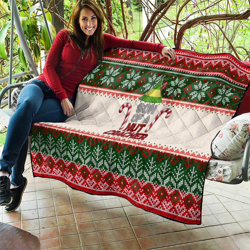 Son Of A Nut Cracker Christmas Quilt Xmas Holiday Patterns - Wonder Print Shop