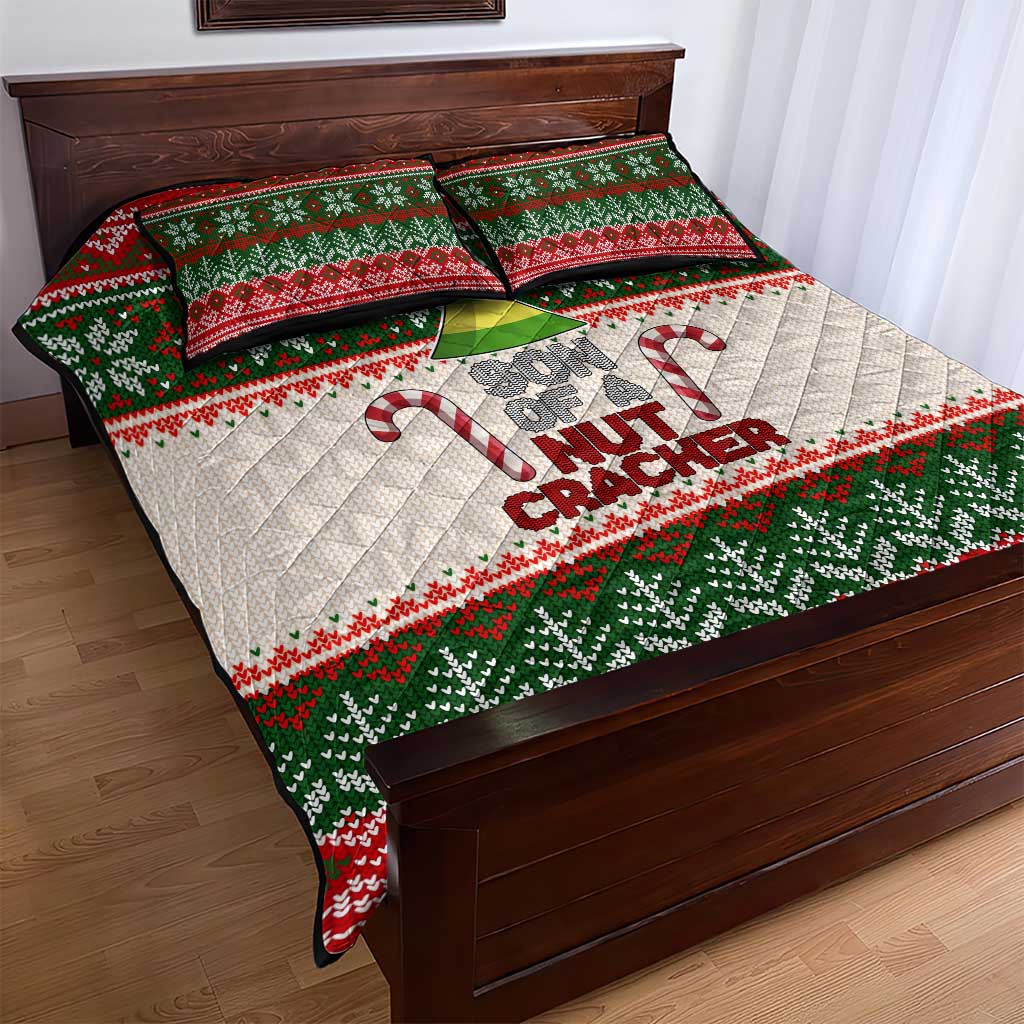 Son Of A Nut Cracker Christmas Quilt Bed Set Xmas Holiday Patterns - Wonder Print Shop