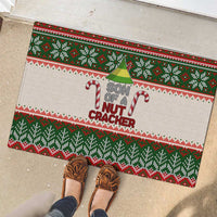Son Of A Nut Cracker Christmas Rubber Doormat Xmas Holiday Patterns - Wonder Print Shop