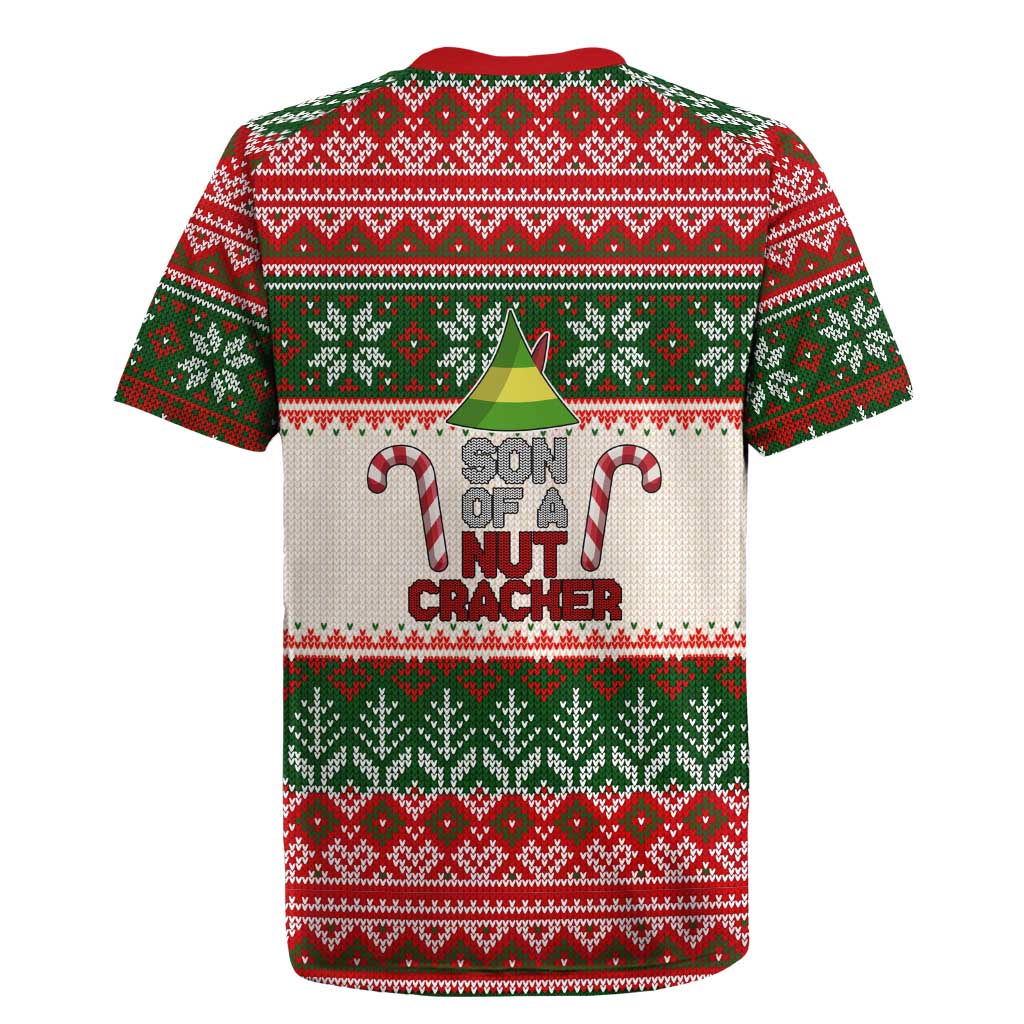 Son Of A Nut Cracker Christmas Rugby Jersey Xmas Holiday Patterns - Wonder Print Shop