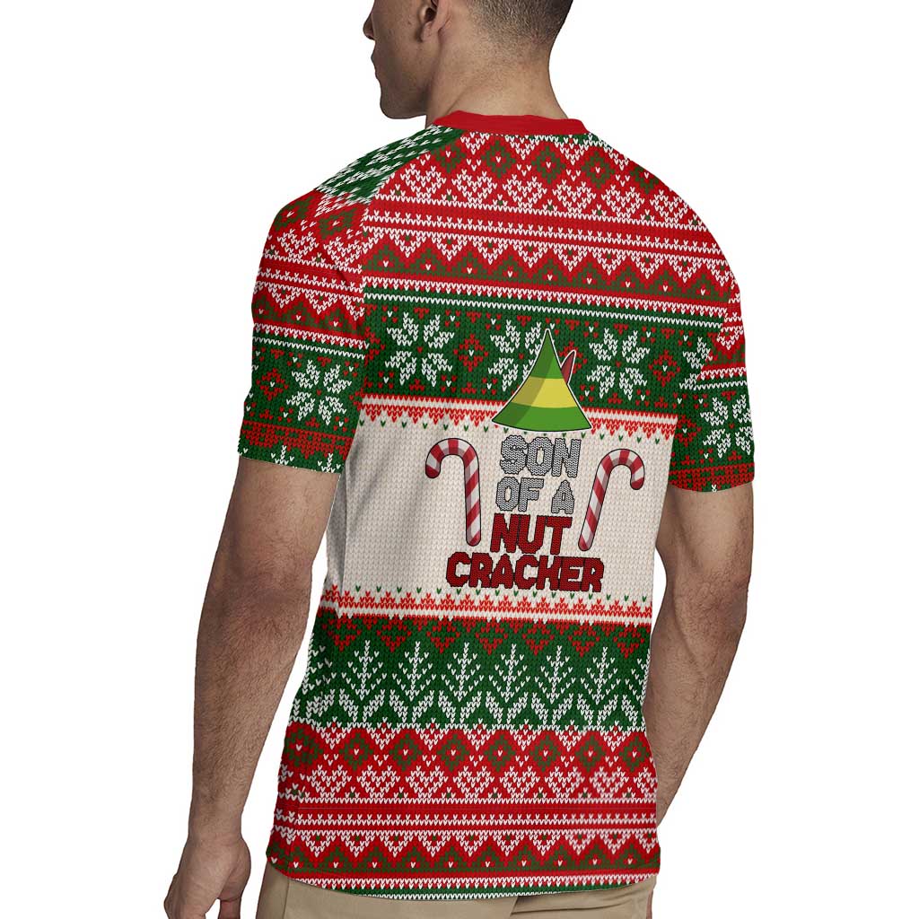 Son Of A Nut Cracker Christmas Rugby Jersey Xmas Holiday Patterns - Wonder Print Shop