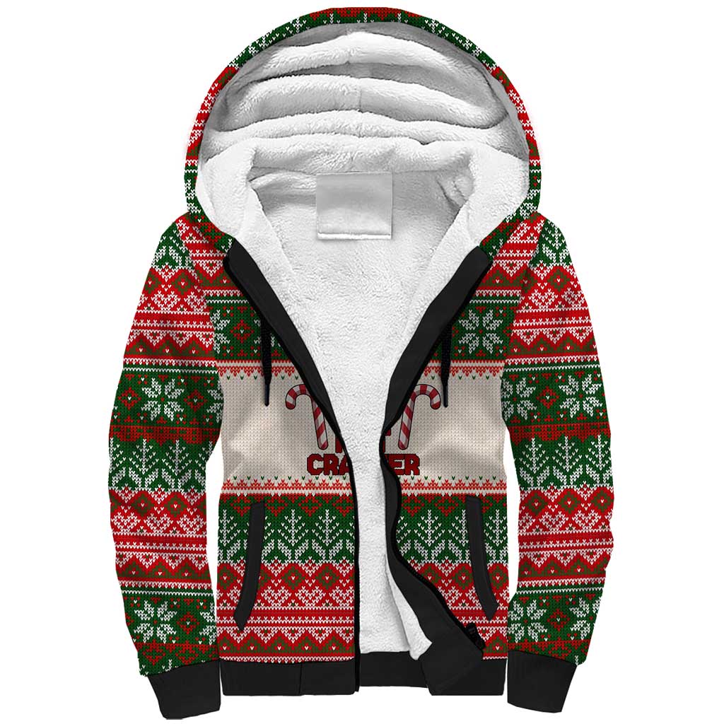Son Of A Nut Cracker Christmas Sherpa Hoodie Xmas Holiday Patterns - Wonder Print Shop