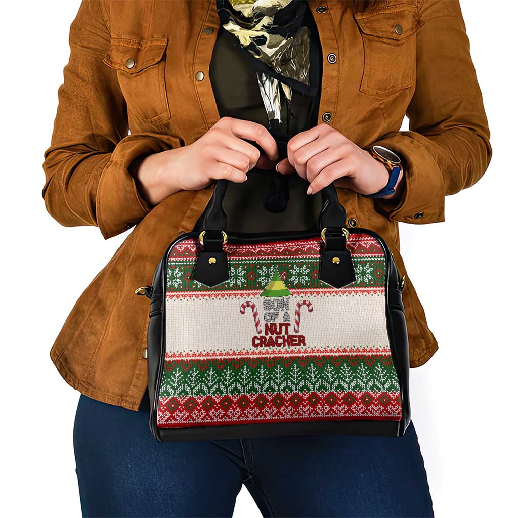 Son Of A Nut Cracker Christmas Shoulder Handbag Xmas Holiday Patterns - Wonder Print Shop