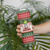 Son Of A Nut Cracker Christmas Skinny Tumbler Xmas Holiday Patterns - Wonder Print Shop