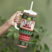 Son Of A Nut Cracker Christmas Tumbler With Handle Xmas Holiday Patterns - Wonder Print Shop