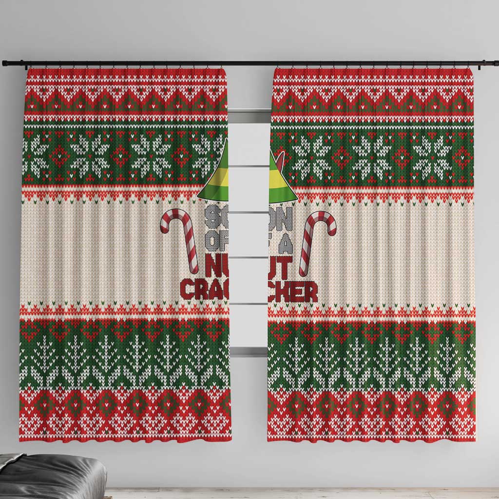 Son Of A Nut Cracker Christmas Window Curtain Xmas Holiday Patterns - Wonder Print Shop