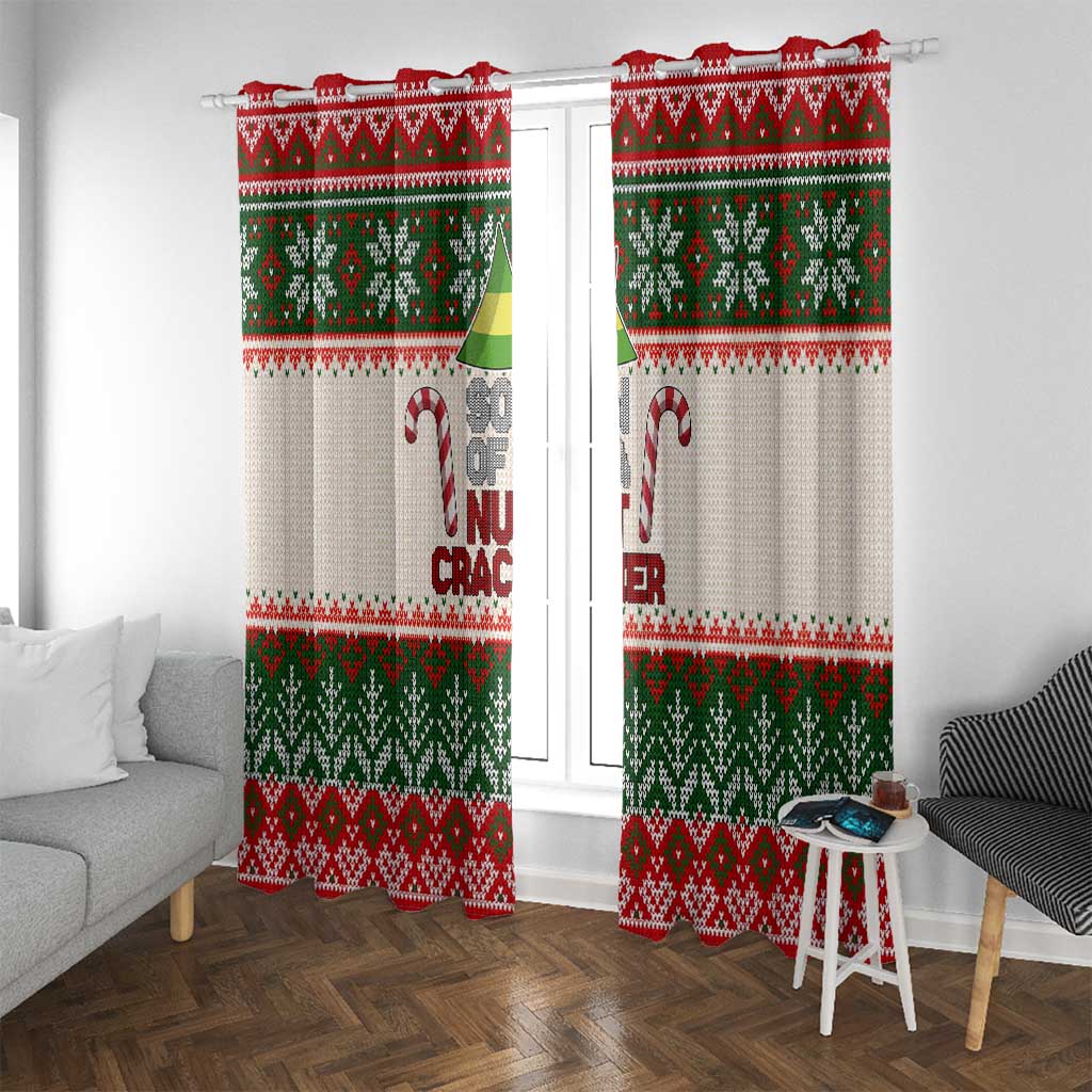 Son Of A Nut Cracker Christmas Window Curtain Xmas Holiday Patterns - Wonder Print Shop