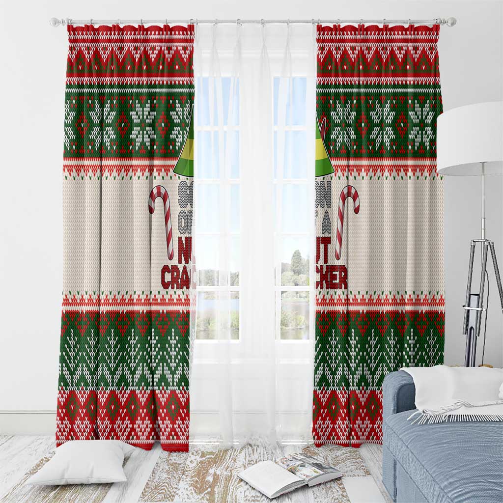 Son Of A Nut Cracker Christmas Window Curtain Xmas Holiday Patterns - Wonder Print Shop