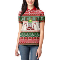 Son Of A Nut Cracker Christmas Women Polo Shirt Xmas Holiday Patterns - Wonder Print Shop