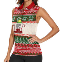 Son Of A Nut Cracker Christmas Women Sleeveless Polo Shirt Xmas Holiday Patterns - Wonder Print Shop