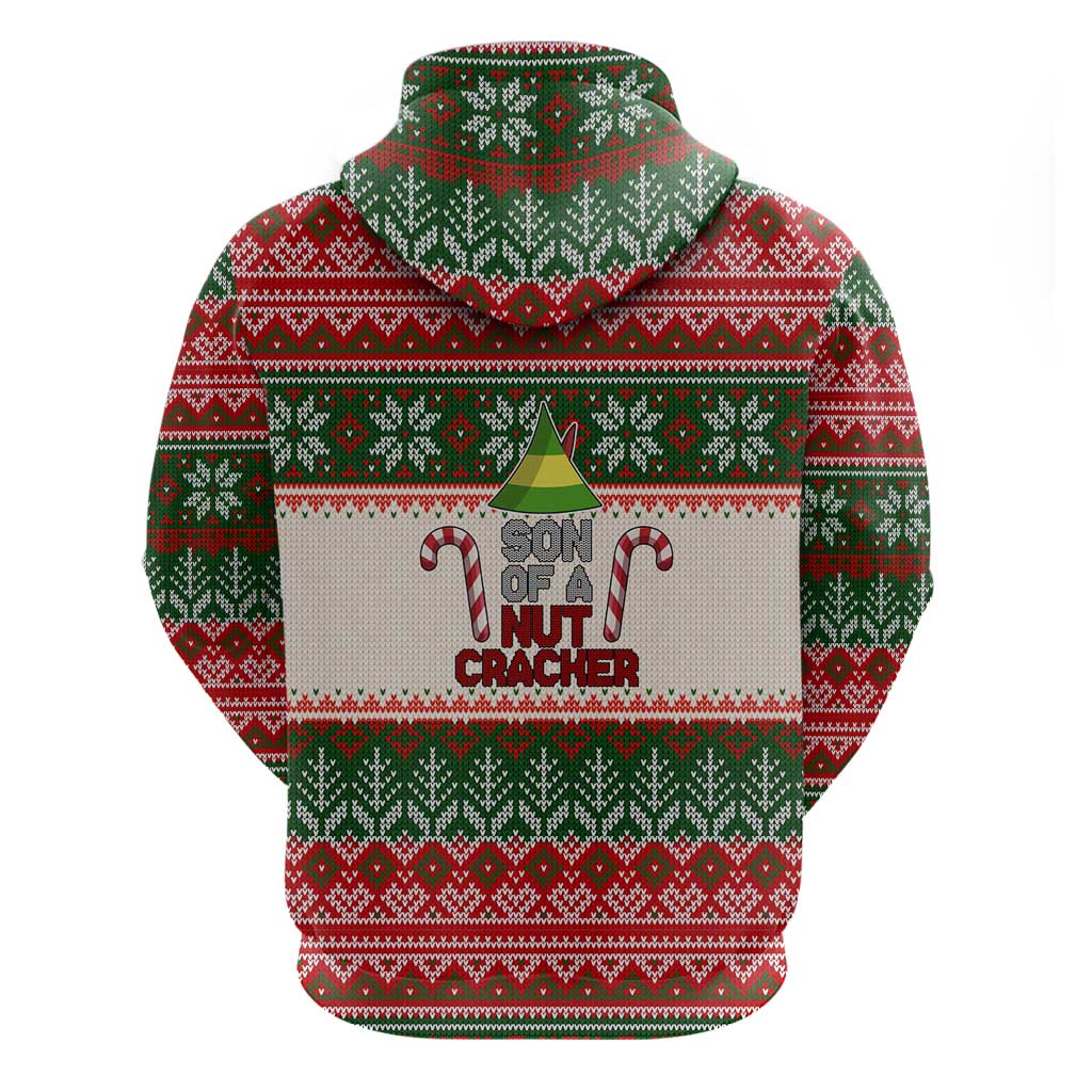 Son Of A Nut Cracker Christmas Zip Hoodie Xmas Holiday Patterns - Wonder Print Shop
