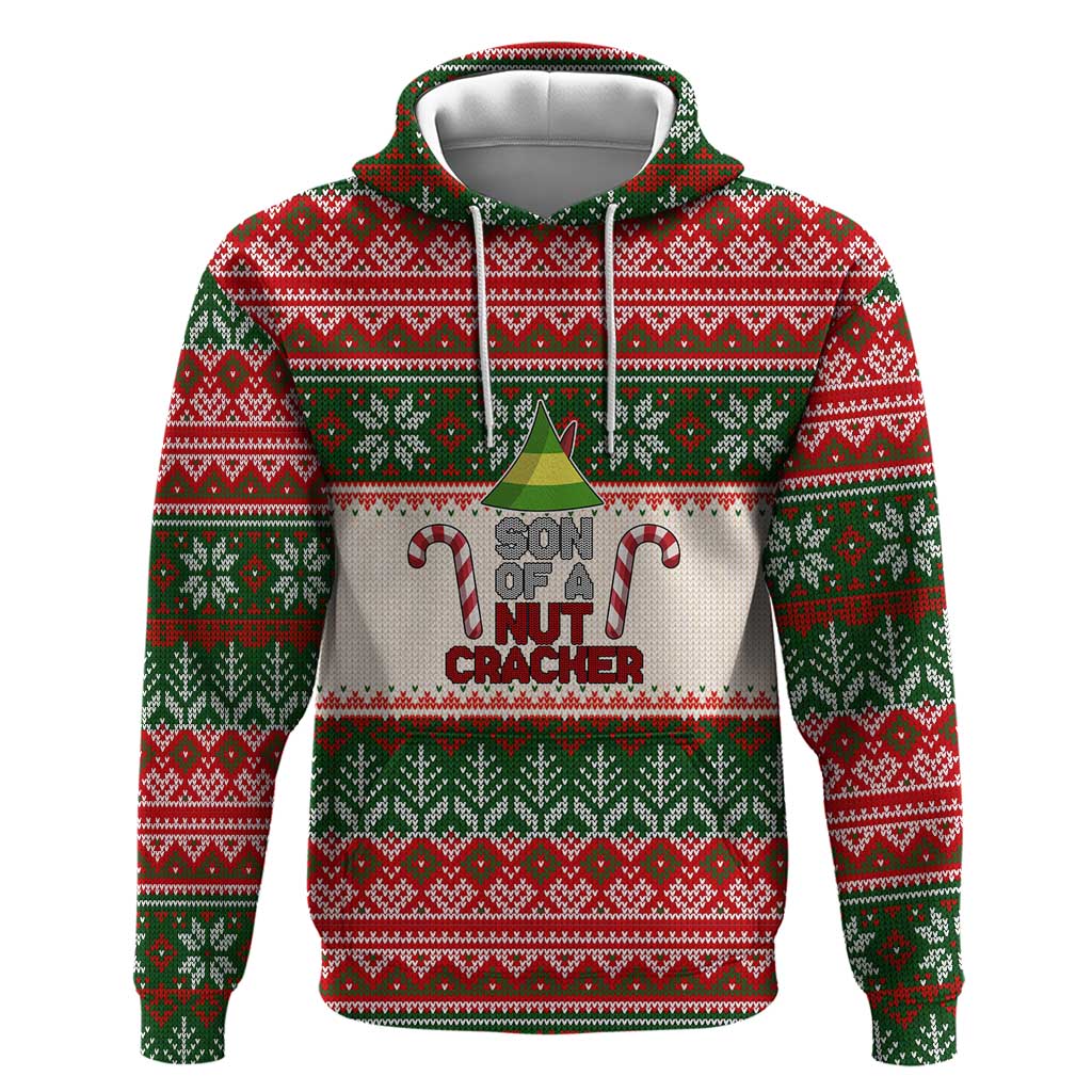 Son Of A Nut Cracker Christmas Zip Hoodie Xmas Holiday Patterns - Wonder Print Shop