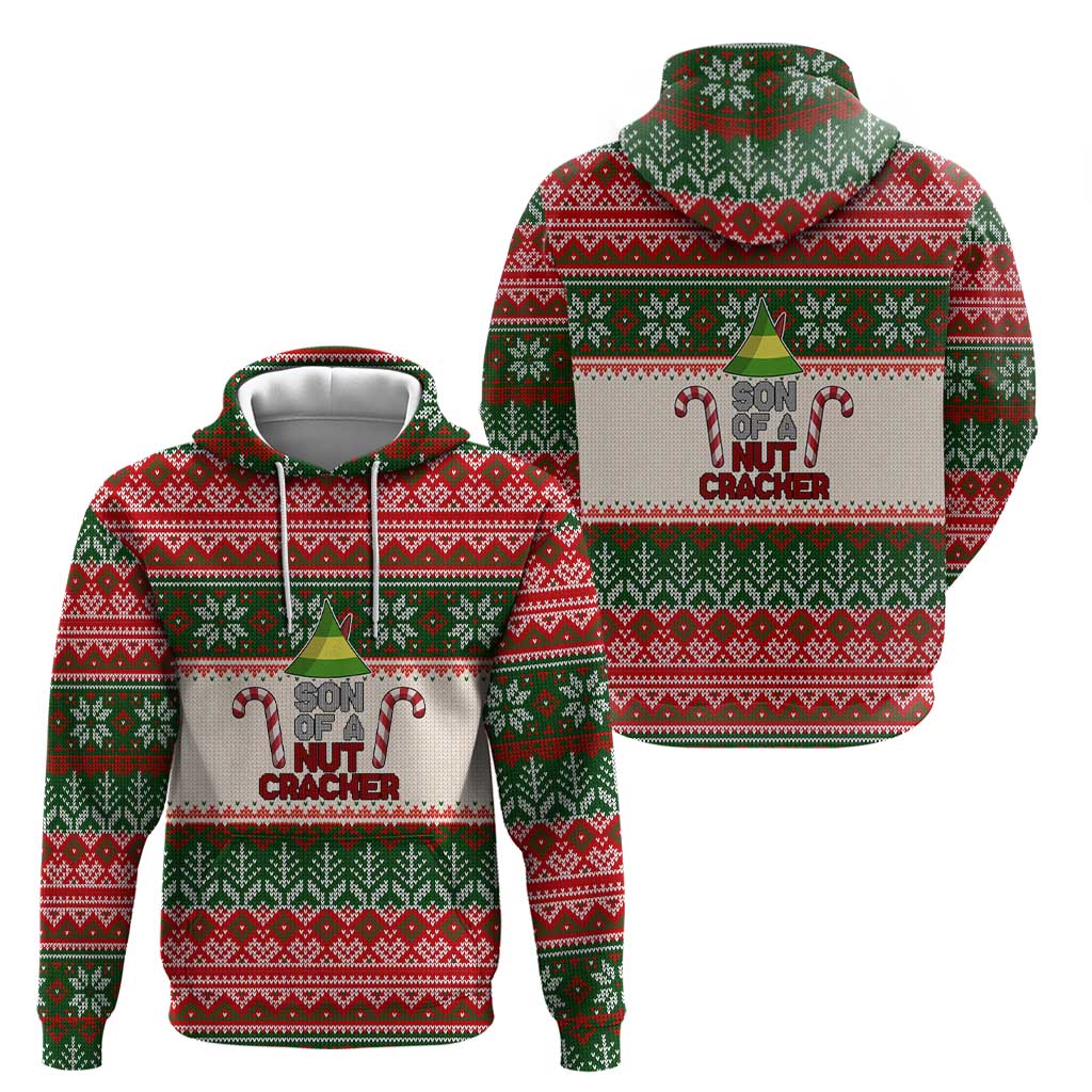 Son Of A Nut Cracker Christmas Zip Hoodie Xmas Holiday Patterns - Wonder Print Shop