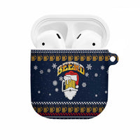 Santa Beerd Christmas AirPods Case Xmas Holiday Patterns - Wonder Print Shop