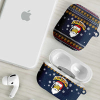 Santa Beerd Christmas AirPods Case Xmas Holiday Patterns - Wonder Print Shop