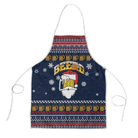 Santa Beerd Christmas Apron Xmas Holiday Patterns - Wonder Print Shop