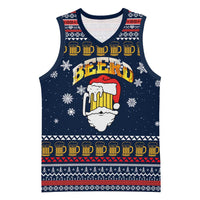 Santa Beerd Christmas Basketball Jersey Xmas Holiday Patterns - Wonder Print Shop