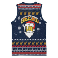 Santa Beerd Christmas Basketball Jersey Xmas Holiday Patterns - Wonder Print Shop