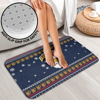Santa Beerd Christmas Bathroom Set Xmas Holiday Patterns - Wonder Print Shop