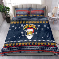 Santa Beerd Christmas Bedding Set Xmas Holiday Patterns - Wonder Print Shop