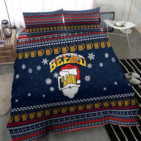 Santa Beerd Christmas Bedding Set Xmas Holiday Patterns - Wonder Print Shop