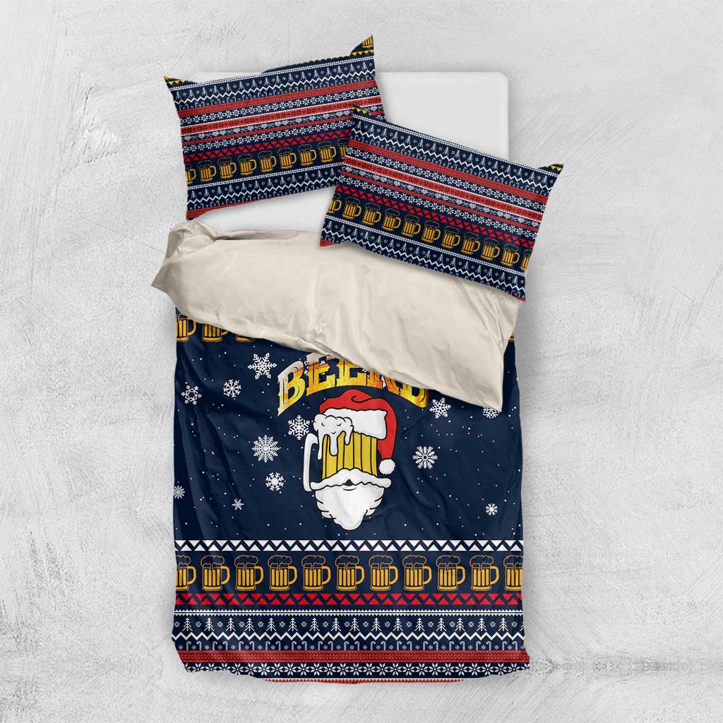 Santa Beerd Christmas Bedding Set Xmas Holiday Patterns - Wonder Print Shop