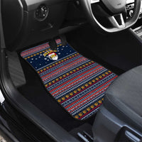 Santa Beerd Christmas Car Mats Xmas Holiday Patterns - Wonder Print Shop