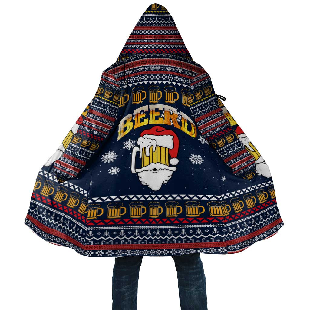 Santa Beerd Christmas Cloak Xmas Holiday Patterns - Wonder Print Shop