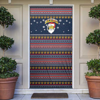 Santa Beerd Christmas Door Cover Xmas Holiday Patterns - Wonder Print Shop