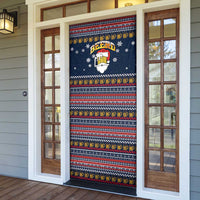 Santa Beerd Christmas Door Cover Xmas Holiday Patterns - Wonder Print Shop