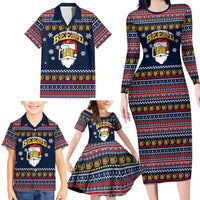 Santa Beerd Christmas Family Matching Long Sleeve Bodycon Dress and Hawaiian Shirt Xmas Holiday Patterns - Wonder Print Shop