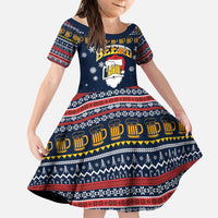 Santa Beerd Christmas Family Matching Off Shoulder Maxi Dress and Hawaiian Shirt Xmas Holiday Patterns - Wonder Print Shop