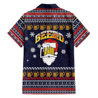 Santa Beerd Christmas Family Matching Off Shoulder Maxi Dress and Hawaiian Shirt Xmas Holiday Patterns - Wonder Print Shop
