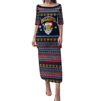 Santa Beerd Christmas Family Matching Puletasi and Hawaiian Shirt Xmas Holiday Patterns - Wonder Print Shop