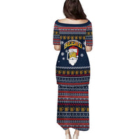 Santa Beerd Christmas Family Matching Puletasi and Hawaiian Shirt Xmas Holiday Patterns - Wonder Print Shop