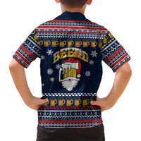 Santa Beerd Christmas Family Matching Tank Maxi Dress and Hawaiian Shirt Xmas Holiday Patterns - Wonder Print Shop