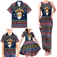 Santa Beerd Christmas Family Matching Tank Maxi Dress and Hawaiian Shirt Xmas Holiday Patterns - Wonder Print Shop