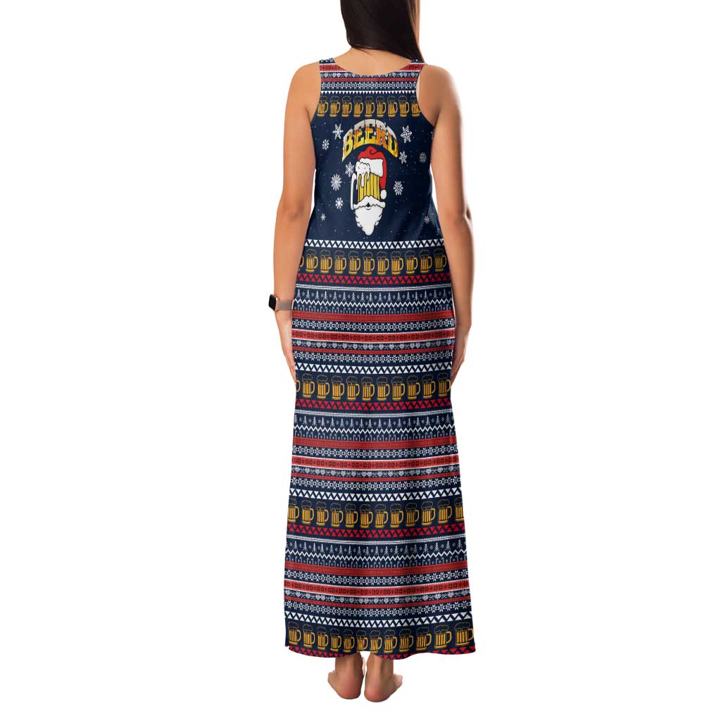 Santa Beerd Christmas Family Matching Tank Maxi Dress and Hawaiian Shirt Xmas Holiday Patterns - Wonder Print Shop