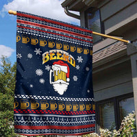 Santa Beerd Christmas Garden Flag Xmas Holiday Patterns - Wonder Print Shop