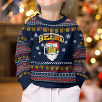 Santa Beerd Christmas Kid Ugly Christmas Sweater Xmas Holiday Patterns - Wonder Print Shop