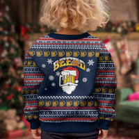 Santa Beerd Christmas Kid Ugly Christmas Sweater Xmas Holiday Patterns - Wonder Print Shop