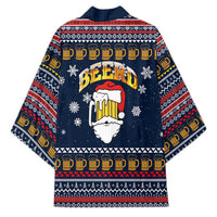 Santa Beerd Christmas Kimono Xmas Holiday Patterns - Wonder Print Shop