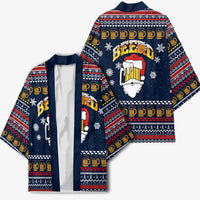 Santa Beerd Christmas Kimono Xmas Holiday Patterns - Wonder Print Shop