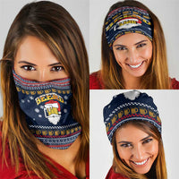 Santa Beerd Christmas Neck Gaiter Xmas Holiday Patterns - Wonder Print Shop