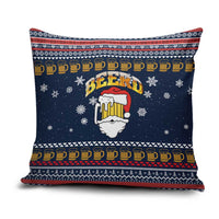 Santa Beerd Christmas Pillow Cover Xmas Holiday Patterns - Wonder Print Shop