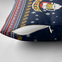 Santa Beerd Christmas Pillow Cover Xmas Holiday Patterns - Wonder Print Shop